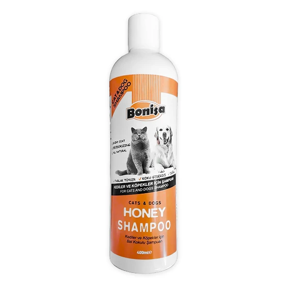 Bonisa Kedi ve Köpek Şampuanı 400 ml Bal Kokulu ürün görseli 1
