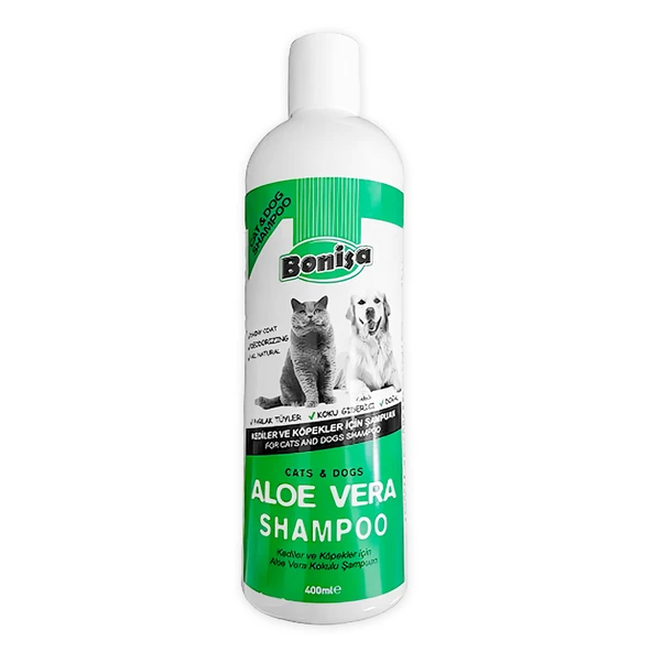 Bonisa Kedi ve Köpek Şampuanı 400 ml Aloevera Kokulu ürün görseli 1
