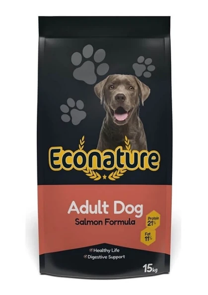 Econature Plus Somonlu Yetişkin Köpek Maması 15 Kg ürün görseli 1