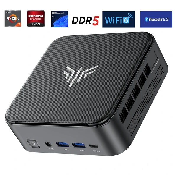 NiPoGi E3B Office Elite AMD Ryzen 7 6800H 16GB DDR5 1TB SSD DP Type-C Wi-Fi 6 BT 5.2 W11 Mini PC ürün görseli 1