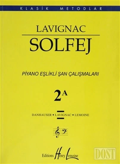 Lavignac Solfej 2A PİYANO EŞLİKLİ - Resim 2