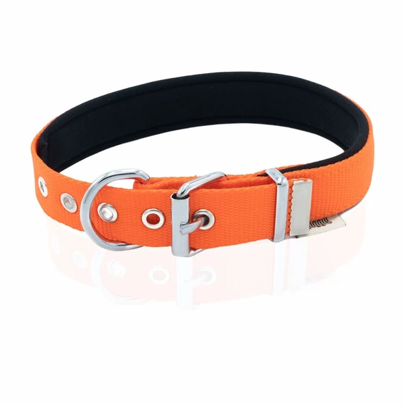 Doggie Konfor Dokuma Boyun Tasması Turuncu 2.5*42-50 cm (DSBT-2510 L) ürün görseli 1