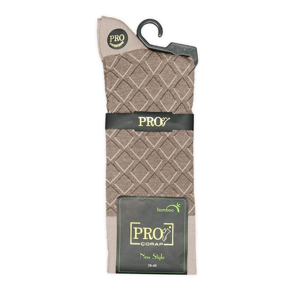 Pro Çorap G.Poti Bambu Erkek Çorabı Bej (17005-R1) - Resim 2