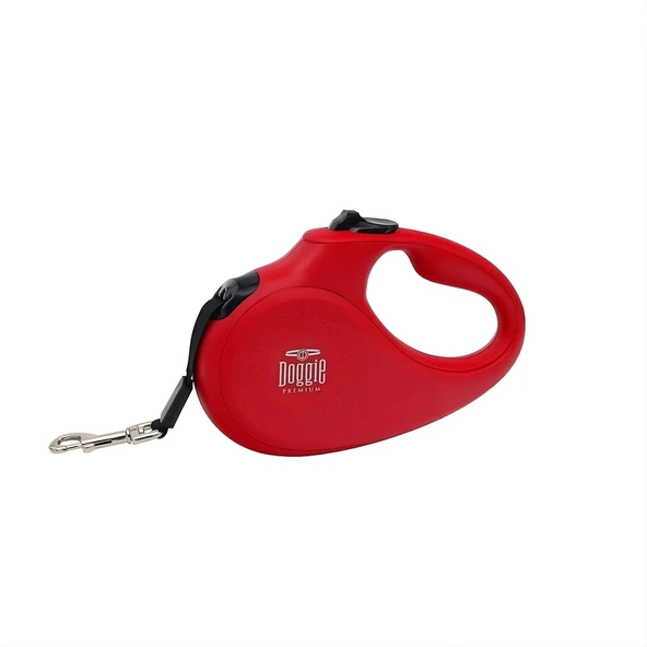 Doggie Master Otomatik Uzatma Tasması Kırmızı 25 kg/5 mt ürün görseli 1