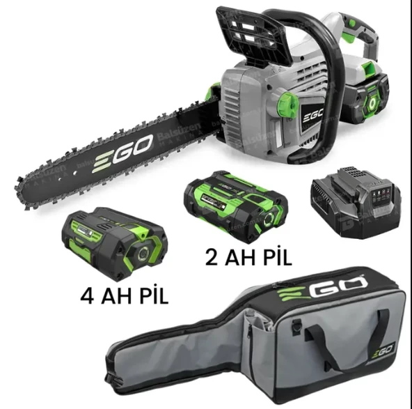 EGO CS1401E KİT AKÜLÜ TESTERE (35cm) (2.5 Ah BATARYA+STANDART ŞARJ DAHİL) ÇANTA HEDİYELİ ürün görseli 1