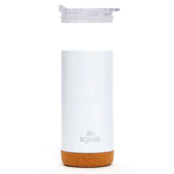 Çelik Mug Termos - Igloo - Cork - 500ml - Beyaz - 205695 - Resim 5