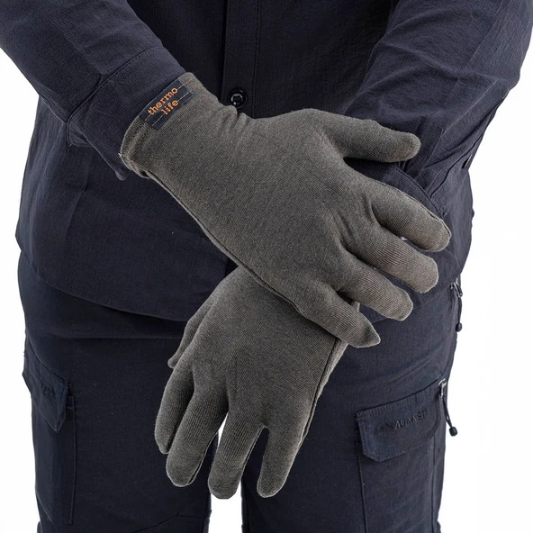 Kışlık Termal Eldiven - Haki - Unisex ürün görseli 1