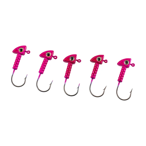 Jighead - Zoka - Kurşunlu Olta İğnesi - (XH-A 06) - Pembe - 8 Gr - 5 Adet ürün görseli 1