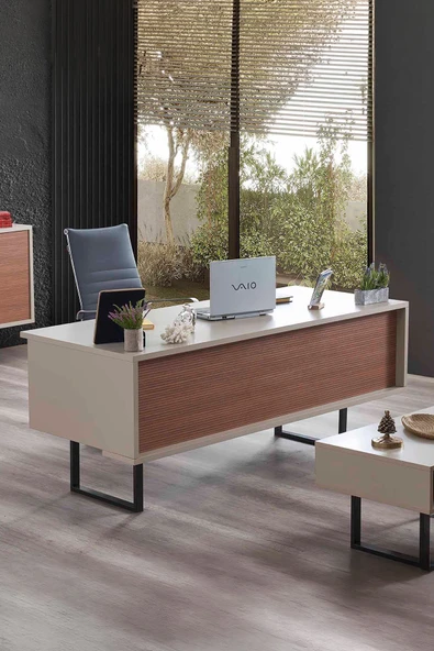 İYENA HOME LİVİNG Troya Ofis Masası Granite ürün görseli 1