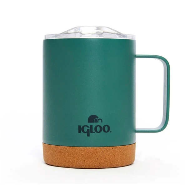 Çelik Mug Termos - Igloo - Cork - 350ml - Yeşil - 205696 ürün görseli 1