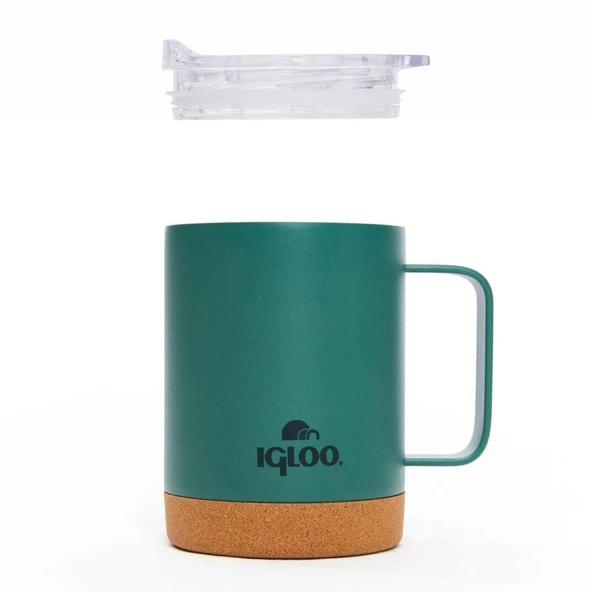 Çelik Mug Termos - Igloo - Cork - 350ml - Yeşil - 205696 - Resim 5