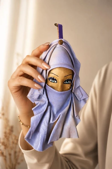 El Yapımı Deri Maske Duvar Süsü Bohem Ev Dekoru ürün görseli 1