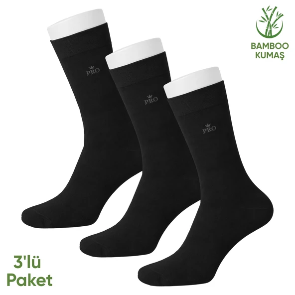 Bambu Erkek Soket Çorap - 3 Çift - Dikişsiz - Biga - 17619 - Set 3 ürün görseli 1