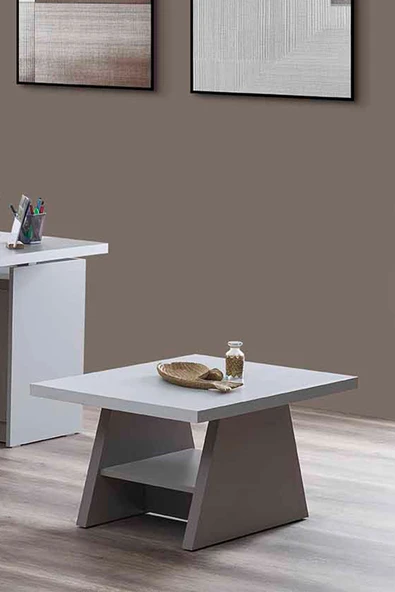 İYENA HOME LİVİNG Etna Ofis Sehpası Gri ürün görseli 1