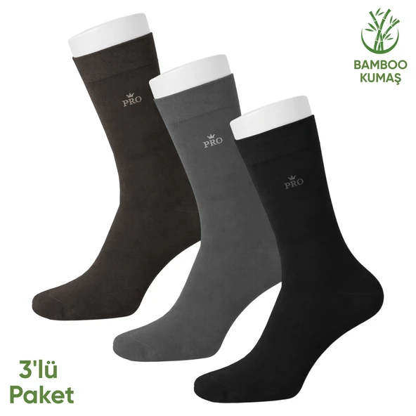 Bambu Erkek Soket Çorap - 3 Çift - Dikişsiz - Biga - 17619 - Set 2 ürün görseli 1