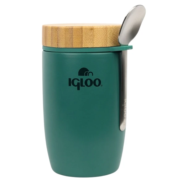 Çelik Yemek Termos - Igloo - Bamboo - 500 ml - Yeşil - 205789 ürün görseli 1