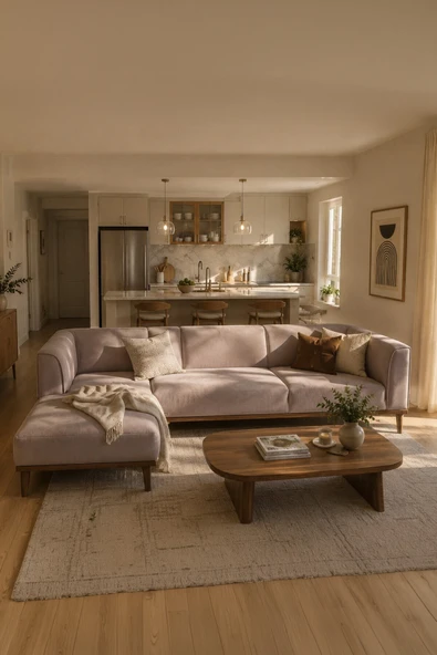 İYENA HOME LİVİNG Köşe Koltuk Pierro Modern Köşe Koltuk Takımı Gri ürün görseli 1
