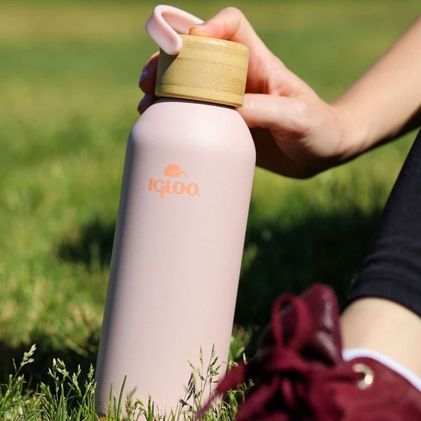 Çelik Pro Termos - Igloo - Hydrate - 500ml - Somon - 205694 - Resim 5