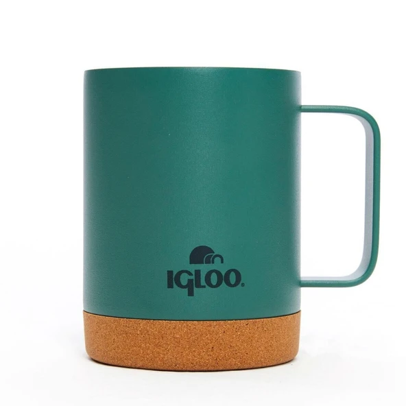 Çelik Mug Termos - Igloo - Cork - 350ml - Yeşil - 205696 - Resim 2