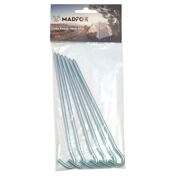 Çadır Kazığı - Madfox Skewer C-Kafa - 6 Parça - 18 cm  - 547329 ürün görseli 1