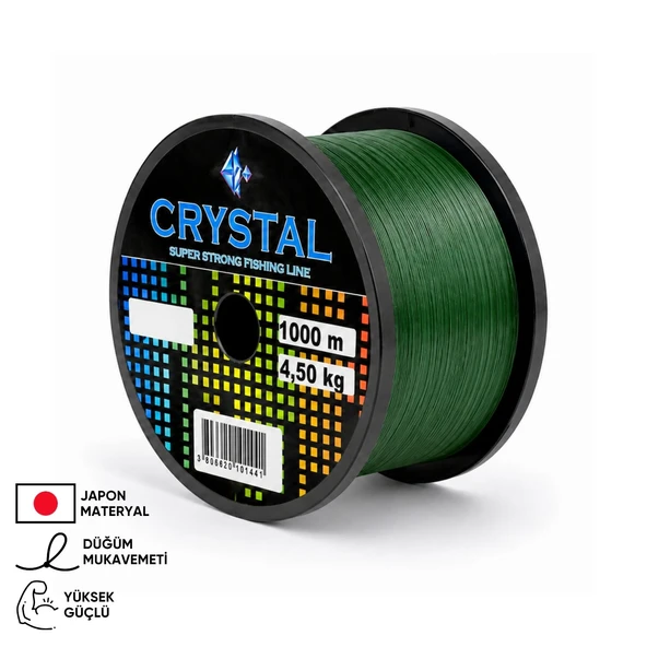 1000 MT Bobin Misina - Crystal - Yeşil - Ekstra Güçlü - 0,30 MM ürün görseli 1