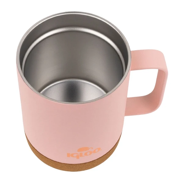 Çelik Mug Termos - Igloo - Cork - 350ml - Somon - 205696 - Resim 4