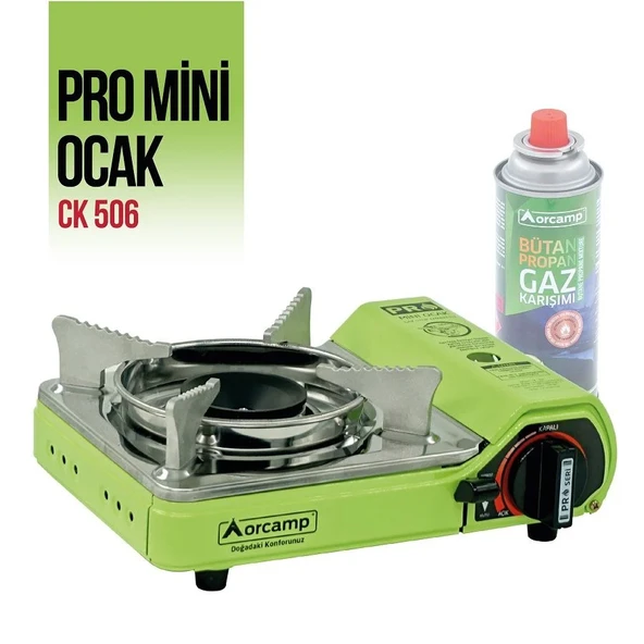 Tekli Çantalı Mini Portatif Ocak - Orcamp - Yeşil (CK-506) ürün görseli 1