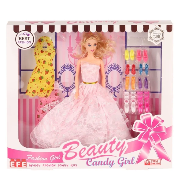 207 Ayakkabı Setli Candy Girl Bebek -Toys ürün görseli 1
