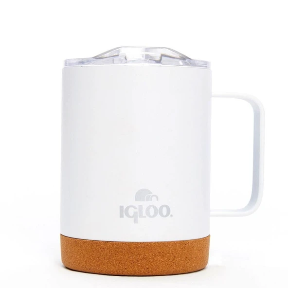 Çelik Mug Termos - Igloo - Cork - 350ml - Beyaz - 205696 ürün görseli 1