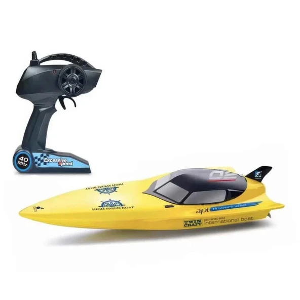 Motorlu USB Şarjlı Uzaktan Kumandalı Yarış Teknesi 74 cm ürün görseli 1