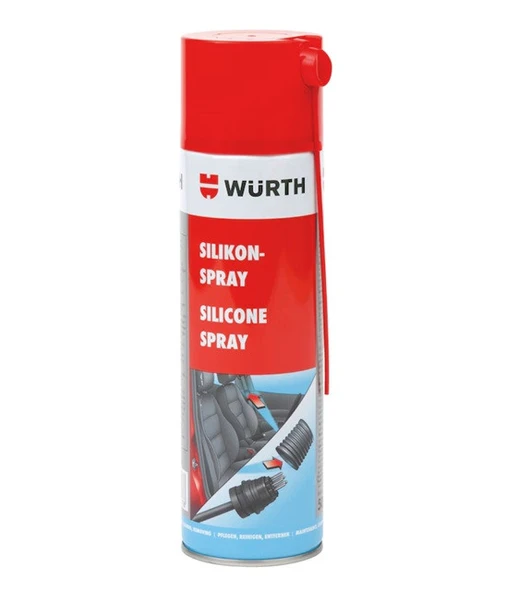Würth Silikon Sprey 500 ml Metal Plastik Lastik Parçalar için Uzun Süreli Koruma Özellikli ürün görseli 1