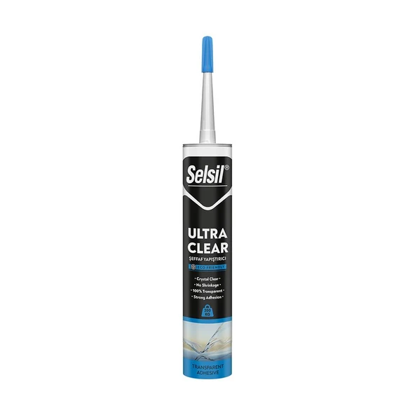 Selsil Ultra Clear kristal Şeffaf Montaj Yapıştırıcı 290 ML ürün görseli 1