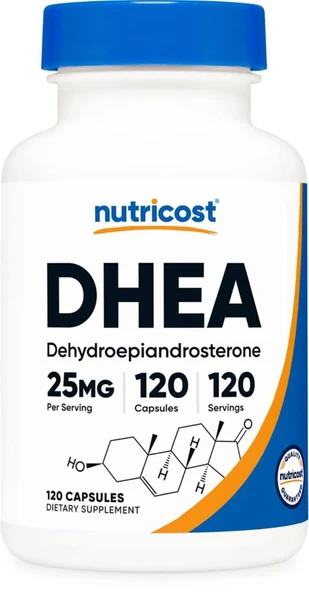 Nutricost DHEA 25mg 120 Capsules ürün görseli 1