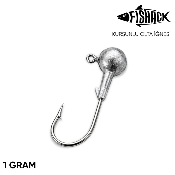 Jighead - Zoka - Kurşunlu Olta İğnesi - Gümüş - 1 gr ürün görseli 1