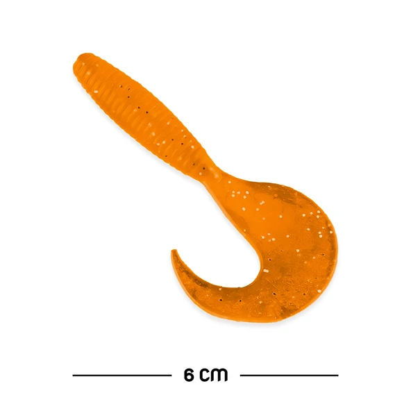 Silikon Kurt Yem - 60mm - Turuncu - Yumy (18065-SM024-10) ürün görseli 1