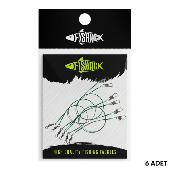 Klipsli Fırdöndülü Çelik Tel 6'lı - Fishack ürün görseli 1