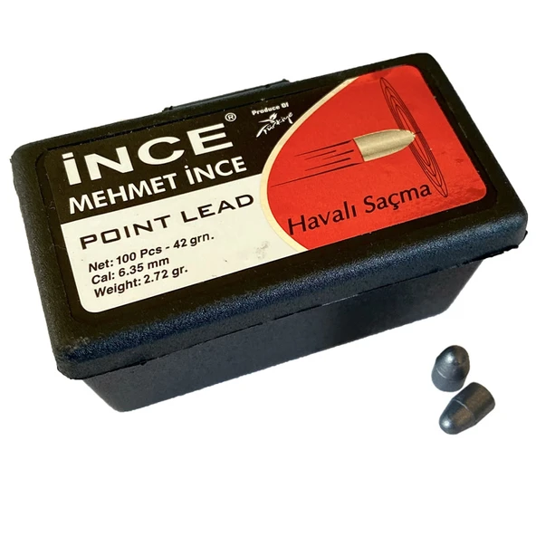 İnce Mehmet 6.35 mm PSP Poind Havalı Saçması (100lü) ürün görseli 1