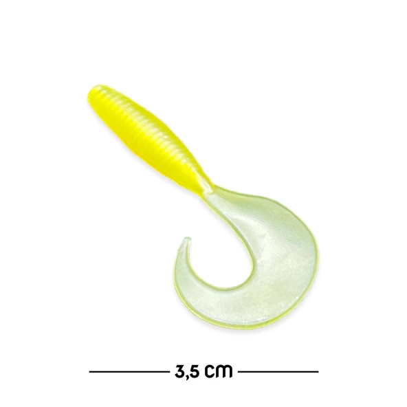 Silikon Kurt Yem - 35mm - Sarı/Beyaz - Yumy (18035-463) ürün görseli 1