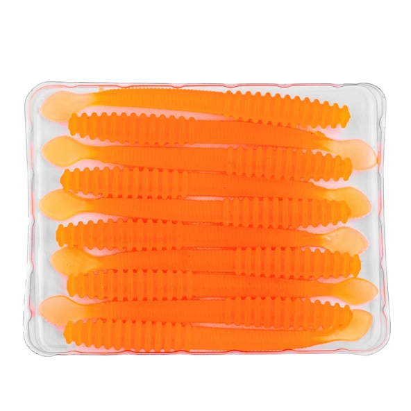Silikon Kurt Yem - 2,2g 87mm - Fishack Wormix - Orange - Resim 4