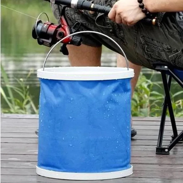 Protackle Katlanabilir Balıkçı Kovası 9 lt Mavi - Resim 4