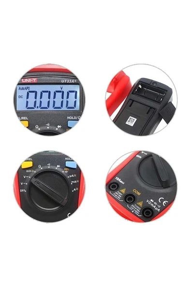 Unit UT33A+ 600V Dijital Multimetre Ölçü Aleti - Resim 5