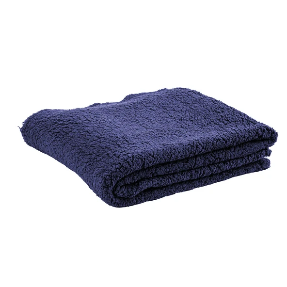 Peluş Polar Kamp Battaniyesi - Lacivert - Resim 4