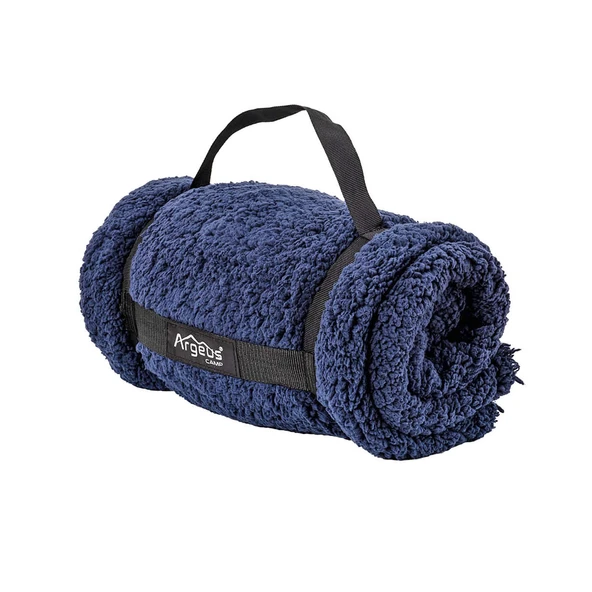 Peluş Polar Kamp Battaniyesi - Lacivert - Resim 2