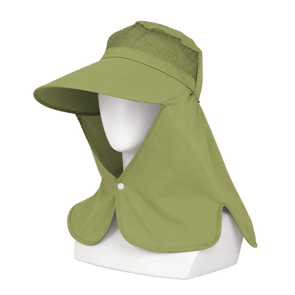 Ense Korumalı Outdoor Şapka - Fileli - Haki - Savex ürün görseli 1