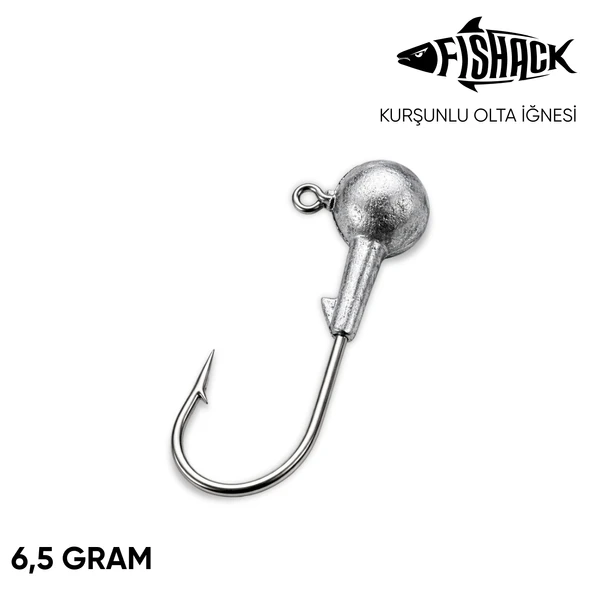 Jighead - Zoka - Kurşunlu Olta İğnesi - Gümüş - 6,5 gr ürün görseli 1