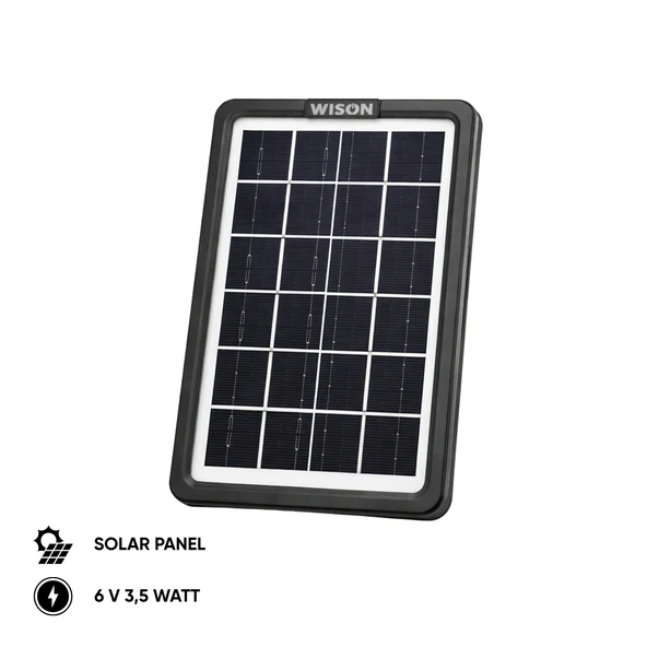 Solar Panelli Şarj Cihazı - 5 Usb Başlıklı - Wison - 3.5 Watt (WS-6010) ürün görseli 1