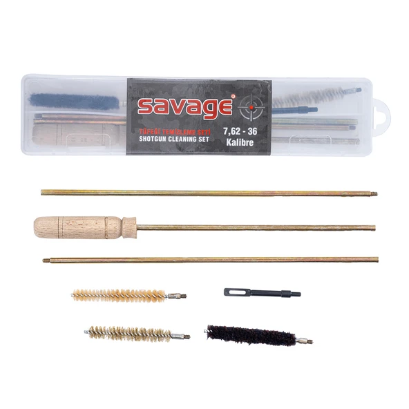 Tüfek Harbi Takımı - Temizleme Seti - Savage - 36 CL / 7,62 MM - Kutulu ürün görseli 1