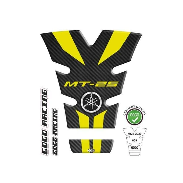 Yamaha Mt-25 2020 - 2024 Uyumlu Tank Pad 009 ürün görseli 1