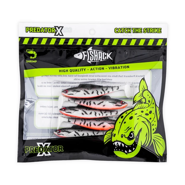 Silikon Balık - 4,5g 85mm - Fishack PredatorX - UV Boyalı - Dash - Resim 5
