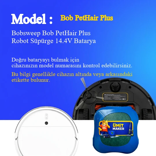 Bobsweep Bob PetHair Plus Robot Süpürge 2600 mAh Batarya - Resim 2